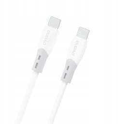 Kabel USB Dudao z silikonowym oplotem L25SC 60 W 2 m Biały
