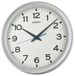 Seiko Zegar ścienny SEIKO QXA835S 37 cm srebrny cichy .