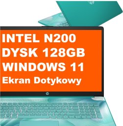 Laptop HP Laptop HP 17-cn3110ds / AD7K3UA / N200 / 16GB / 128GB UFS / Intel UHD / HD+ / Dotyk / Win 11 / Niebieski