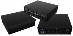 Switch Lanberg SWITCH LANBERG LIGHT INDUSTRIAL POE 4XBT 4XAT SFP+ETH DIN NIEZARZĄDZALNY FAST ETHERNET