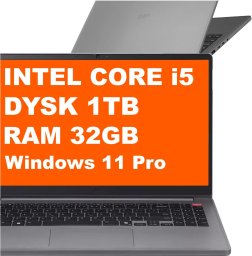 Laptop LG Laptop LG Gram Book / 15U50T-G.ARS2U1 / Intel i5-13 / 32GB / 1TB / Iris Xe / FullHD / Win 11 Pro / Srebrny