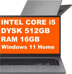 Laptop LG Laptop LG Gram Book / 15U50T-G.ARS2U1 / Intel i5-13 / 16GB / 512GB / Iris Xe / FullHD / Win 11 / Srebrny