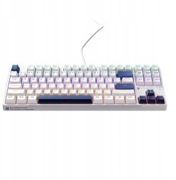 Klawiatura Klawiatura gamingowa Machenike K500B-B87 przewodowa mechaniczna podświetlana Red Switch - biała