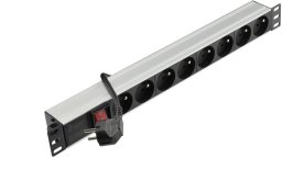 Listwa zasilająca Neku Polska Listwa zasilająca RACK 19 cali 1U 8 gniazd z wyłącznikiem NEKU /1,8m/