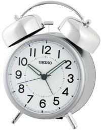 Seiko Budzik Seiko QHK063S alarm mechaniczny 11x15 cm srebrny .