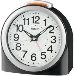 Seiko Budzik SEIKO QHE211K nie tyka 12 cm czarny .
