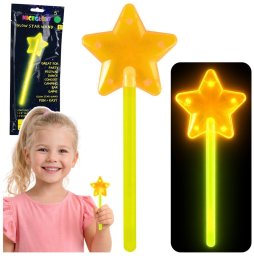 LeanToys Różdżka Fluorescencyjna Gwiazda Świecąca W Ciemności Stick Neon 22cm LEAN TOYS (27999)