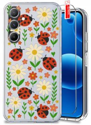 krainaGSM ETUI do Samsung A17 5G Wzory wiosenne Wiosna Kwiaty CLEAR CASE + SZKŁO