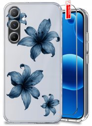 krainaGSM ETUI do Samsung A56 5G Wzory wiosenne Wiosna Kwiaty CLEAR CASE + SZKŁO