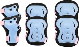 Spokey Ochraniacze do łyżworolek Spokey Shield niebiesko-różowe 946549-946550-946551 L