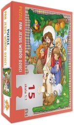Wydawnictwo Diecezjalne i Drukarnia w Sandomi Puzzle 15 - Pan Jezus wśród dzieci