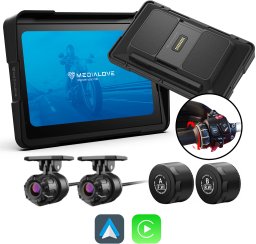 Ejeas Ekran motocyklowy Medialove MW-7 do BMW 7'' Kamery + TPMS