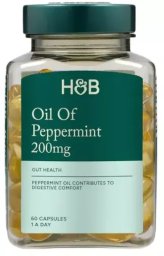 Holland & Barrett Holland & Barrett - Olej z mięty pieprzowej, 200mg, 60 kapsułek