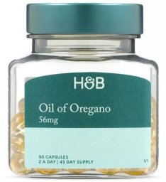 Holland & Barrett Holland & Barrett - Olej z oregano, 56mg, 90 kapsułek