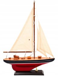 Giftdeco Drewniany Model Jachtu Żaglowego - F1705