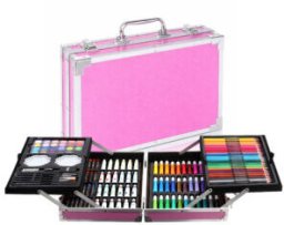 GALAXIA ZESTAW ARTYSTYCZNY DO MALOWANIA DLA DZIECI Dziewczynek Plastyczny WALIZKA