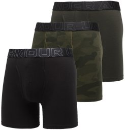 Under Armour Bokserki męskie UNDER ARMOUR Czarne/Khaki - 3 PAK Performance M