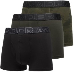 Under Armour Bokserki męskie UNDER ARMOUR Czarne/Khaki - 3 PAK Performance S