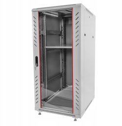 Szafa Netberg Szafa RACK 19" 28U NETBERG Stojąca 600x800mm drzwi perforowane szara