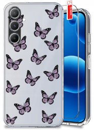 krainaGSM ETUI do Samsung A17 5G Wzory wiosenne Wiosna Kwiaty CLEAR CASE + SZKŁO