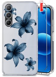 krainaGSM ETUI do Samsung A17 5G WZORY WIOSENNE WIOSNA KWIATY CLEAR CASE + SZKŁO