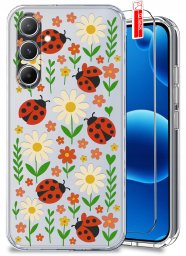 krainaGSM ETUI do Samsung A36 5G Wzory wiosenne Wiosna Kwiaty CLEAR CASE + SZKŁO