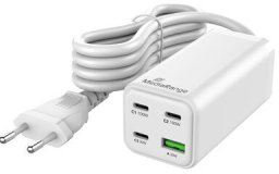 Ładowarka MediaRange POWER ADAPTER USB 100W/GAN FAST MRMA124 MEDIARANGE MRMA124 (4262543441832)