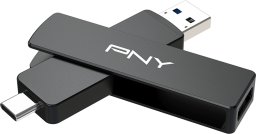 Pendrive PNY PNY DUO LINK V3 pamięć USB 2 TB USB Type-A / USB Type-C 3.2 Gen 2 (3.1 Gen 2) Czarny