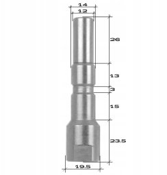 Bisanti Wtyk adapter typu KRANZLE Nilfisk Alto, KEW D12 redukcja szybkozłącze 1/4