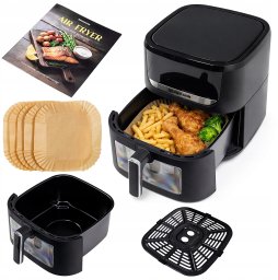 Frytkownica beztłuszczowa BERGMANN Frytkownica Beztłuszczowa 8L AIR FRYER 1750W 10 programów