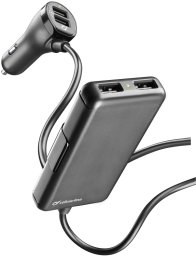 Ładowarka Ładowarka samochodowa Cellularline s 4 x USB, 7.2 A, czarny
