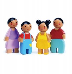 Tender Toys Rodzinka Sunny Doll drewniane