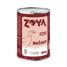 Zoya ZOYA Bażant – puszka mokra karma dla psów 400g