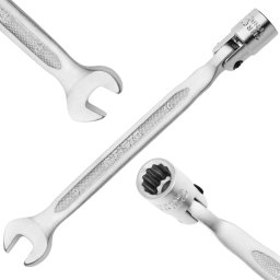 Jufisto JUFISTO Klucz Płasko-Nasadowy Przegubowy 10mm Oczkowy Łamany Warsztat