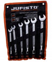 Drel DREL Zestaw Kluczy Płasko-nasadowych Z Przegubem 10-19mm Warsztat Garaż