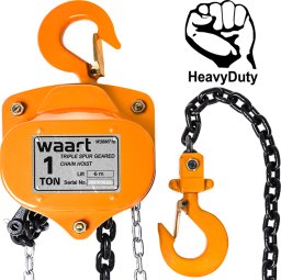 Waart WAART Wciągarka Łańcuchowa 1T 6m Ręczna Wyciągarka Warsztat Budowa