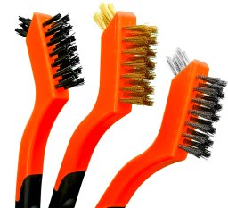 Waart WAART Szczotki Druciane 180mm 3szt Stal Nierdzewna Nylon Mosiądz Zestaw