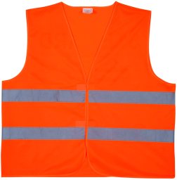 Drel DREL Kamizelka Odblaskowa Pomarańczowa 2 Pasy BHP Robocza Drogowa