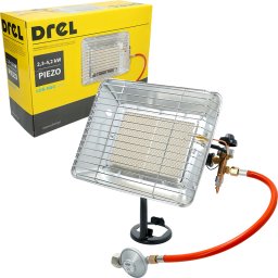 Drel DREL Promiennik Turystyczny Gazowy 4200W Nagrzewnica Wąż Reduktor 4 2 kW