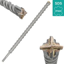 Wiertło Waart WAART Wiertło Do Betonu Konstrukcyjnego 40x920mm SDS-MAX 4 Ostrza