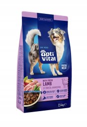 Perfect Fit OptiVital karma sucha- pełnoporcjowa karma dla dorosłych psów FM z  jagnięciną 2,4 kg