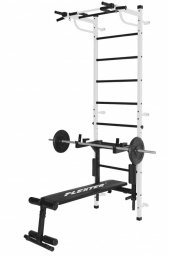 Małpiszon Drabinka Kraft Light 3w1 biała z wyciągiem + ławka + poręcze 200kg