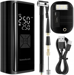 Bee Pompka rowerowa elektryczna Bauerkraft z powerbankiem 6000mAh