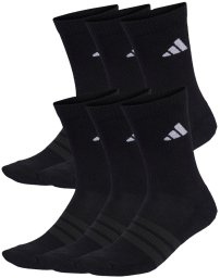 Adidas Skarpety ADIDAS męskie CUSHIONED CREW 6-PAK czarne M