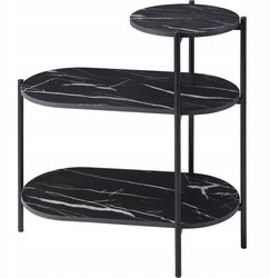 Home Styling Collection Stolik 3-poziomowy FRONTI, 64 x 33 x 63 cm