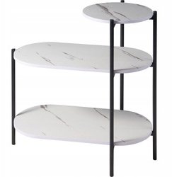 Home Styling Collection Stolik 3-poziomowy FRONTI, 64 x 33 x 63 cm