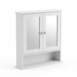 Edaxo Wisząca szafka łazienkowa z lustrem LUMA, 56 x 13 x 58 cm
