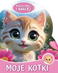 powerbook Pokoloruj i naklej. Moje kotki