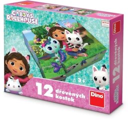 Igroteco Klocki drewniane Koci Domek Gabi 12el