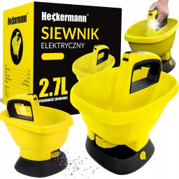 Heckermann SIEWNIK AUTOMATYCZNY ELEKTRYCZNY ROZSIEWACZ NASION NAWOZU SOLI 2,7L